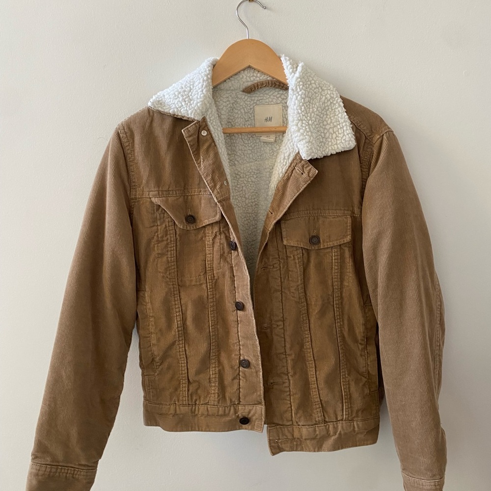 Corduroy Jacket fleece lined sherpa coat